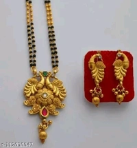 mangalsutra alloy gold polish 24 inchfor women - Free Size, Gold