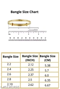 PEARLS WORK 4PCS GOLD PLATED BANGLES SETS - 2.4