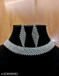 silver jewellery sets For girls & womens (Pack of 2 set) Baby jewellery set, silver jewelry, silver jewellery set for women, silver jewellery earrings, silver jewellery st for girls, silver jewellery combo, silver jewelry set for women - Free Size, Silver