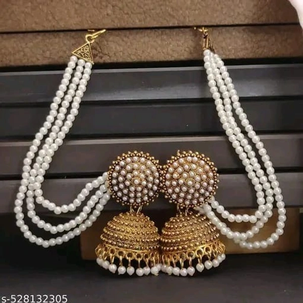 Unique Trendy earrings studs , white earring's ,women's earring's || Fashionable Earrings for Women#fastive earring's #fancy earring's #latest earring's - Free Size, Gold