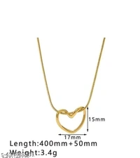 Gold Heart Shap Necklace Chain Fancy Micro Gold Plated Pendent Set For Girls And Women. Premium Stainless Steel Heart With Bow Pendant Necklace For Girls Gold-plated Plated Alloy, Stainless Steel Choker Pack Of 1 - Free Size, Gold