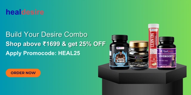 HealDesire Build Your Desire Combo offer – Buy any 3 wellness products for ₹599