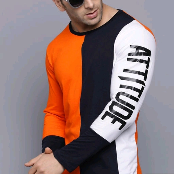 Stylish Cotton T-shirt - L (Chest Size: 42 in Length Size: 29 in)
