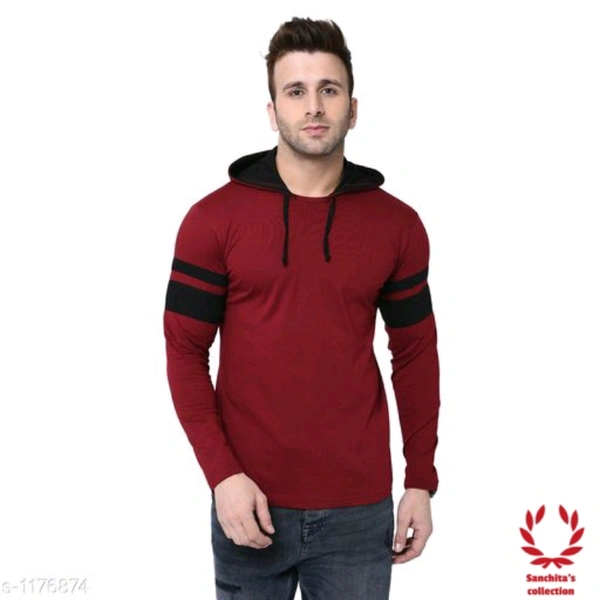 Cotton T-shirts - Marun, S (Chest Size: 38 in) 