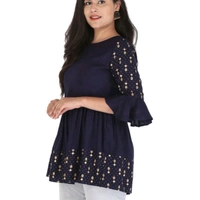 Rayon Stylish Top - XXL (Bust Size: 44 in, Length Size: 28 in) 
