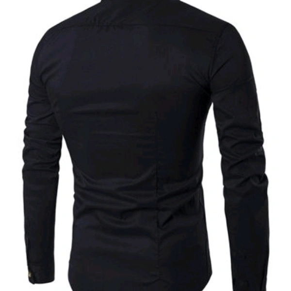Stylish Retro Men's Shirts ( Black ) - L (Chest Size: 42 in, Length Size: 30 in) 