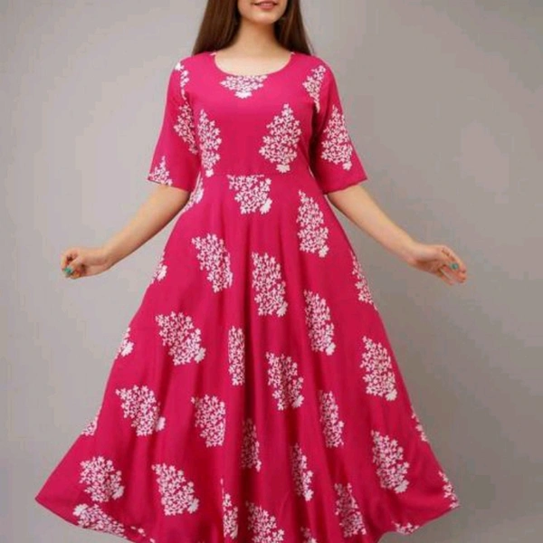Stylish Long Gown - M (Bust Size: 38 in)