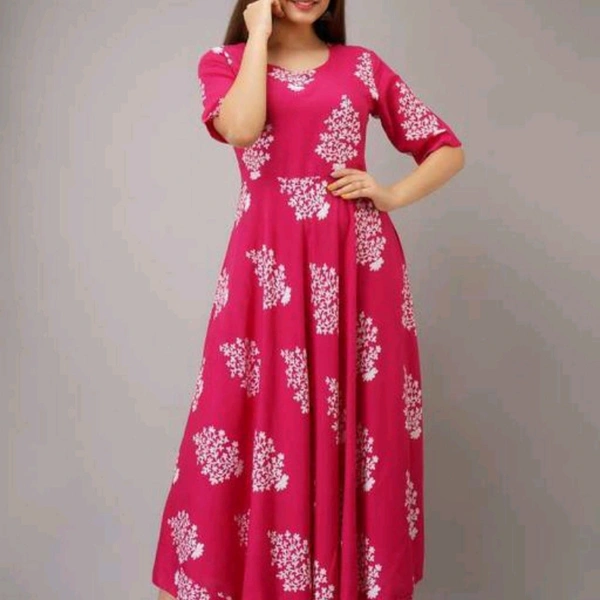 Stylish Long Gown - M (Bust Size: 38 in)