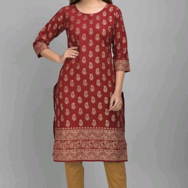 Cotton Kurti -  XL (Bust Size: 42 in Length Size: 46  in) 