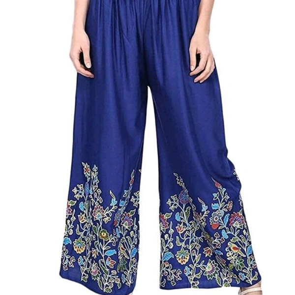 Printed Palazzo - 34 (Waist Size: 34 in, Length Size: 38 in)