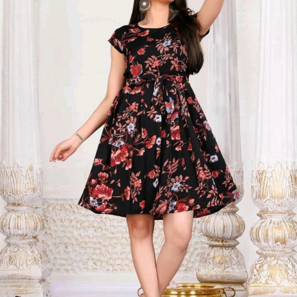 Trending Short Dress - XL (Bust Size: 42 in, Length Size: 37 in) 