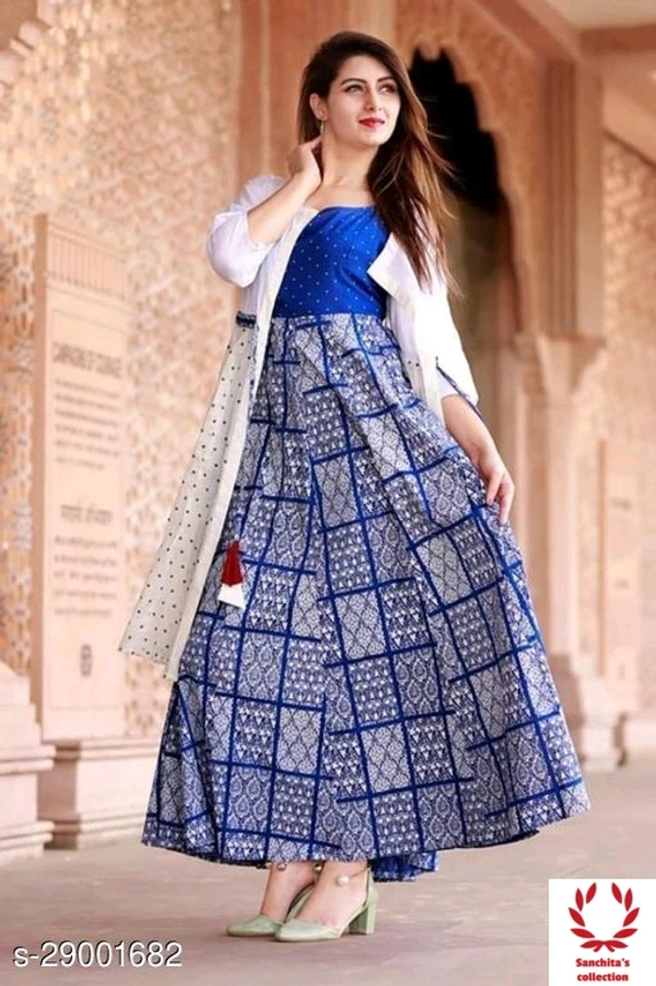 Stylish Long Gowns - XL (Bust Size - 42 in ,  Length Size - 43 in)