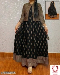 Long Stylish Gowns - M (Bust Size: 38 in, Size Length: 50 in)
