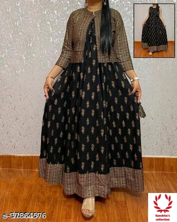 Long Stylish Gowns - M (Bust Size: 38 in, Size Length: 50 in)