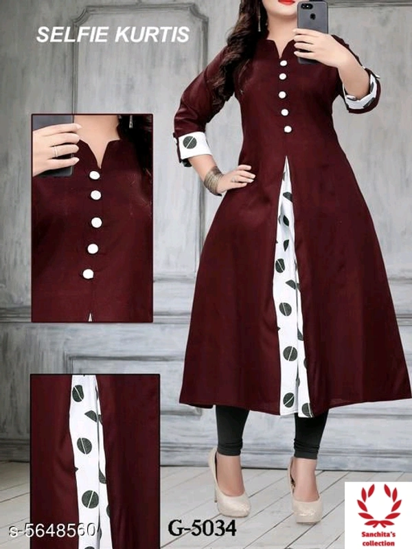 Cotton Kurti - XL (Bust Size: 42 in Size Length: 46 in)