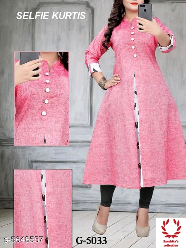 Cotton Kurti - XL (Bust Size: 42 in Size Length: 46 in)