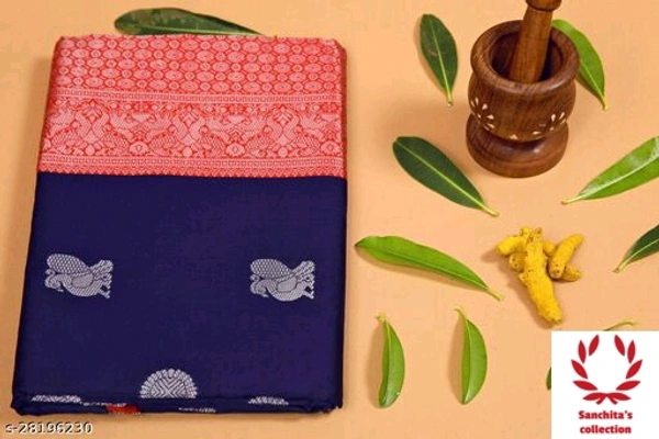 Benarasi Silk Sari - Free Size (Saree Length Size: 5.5 m, Blouse Length Size: 0.8 m) 