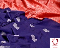 Benarasi Silk Sari - Free Size (Saree Length Size: 5.5 m, Blouse Length Size: 0.8 m) 