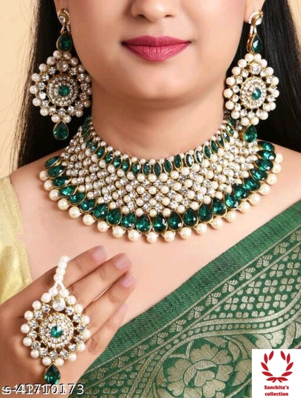 Jewelry Necklace Set - green