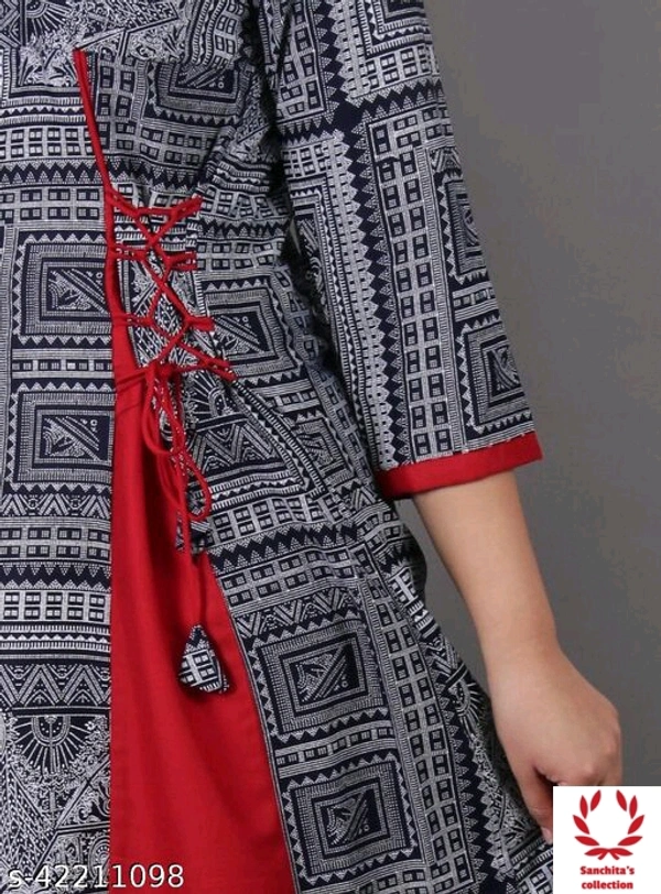 Stylish Long Kurti -  L (Bust Size: 40 in, Size Length: 50 in) 