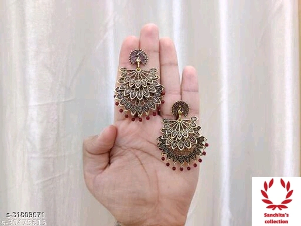 Golden & Merun Jhumka - FREE