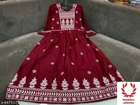 Stylish Long Gown  - XXL (Bust Size: 44 in, Size Length: 50 in) 