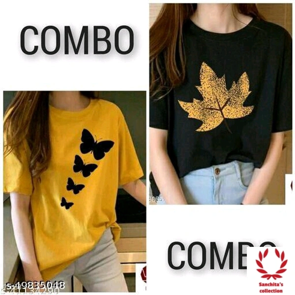 2 Girl's Tshirts Combo Pack  - S