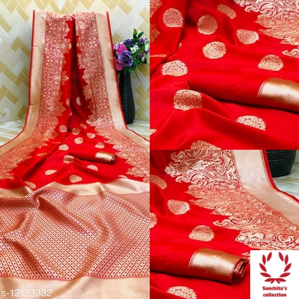 Stylish Benarasi Silk Saree - Red