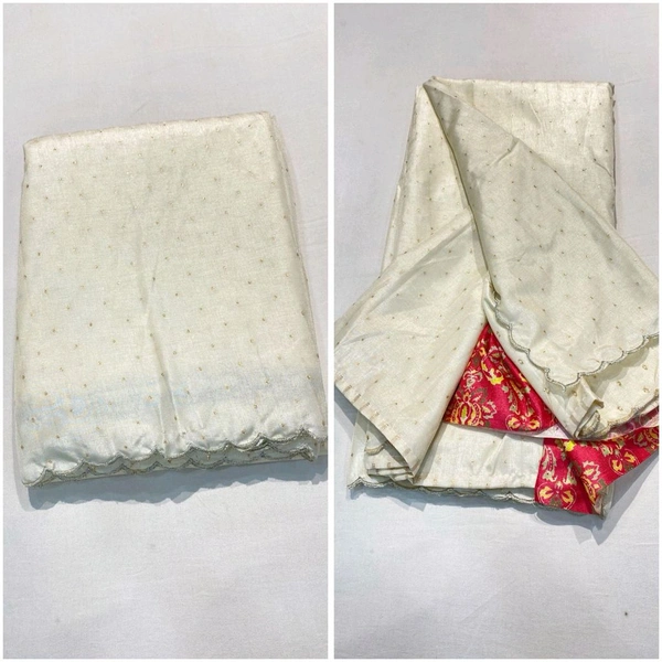 FANCY TUSSAR SILK SAREES WITH PREMIUM DIGITAL PRINT BLOUSE 🌸Beautiful Body & Pallu 🌸
🌸Beautiful Digital Blouse 🌸 - White