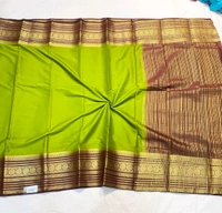 SEMI MYSORE CRAPE SILK SAREES✨ - Brown