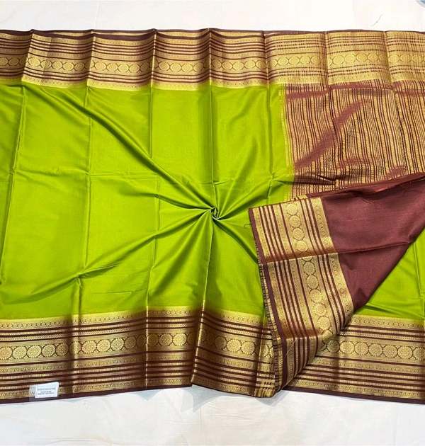 SEMI MYSORE CRAPE SILK SAREES✨ - Red