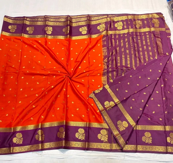PREMIUM TRENDY SEMI MYSORE CRAPE SILK SAREES✨