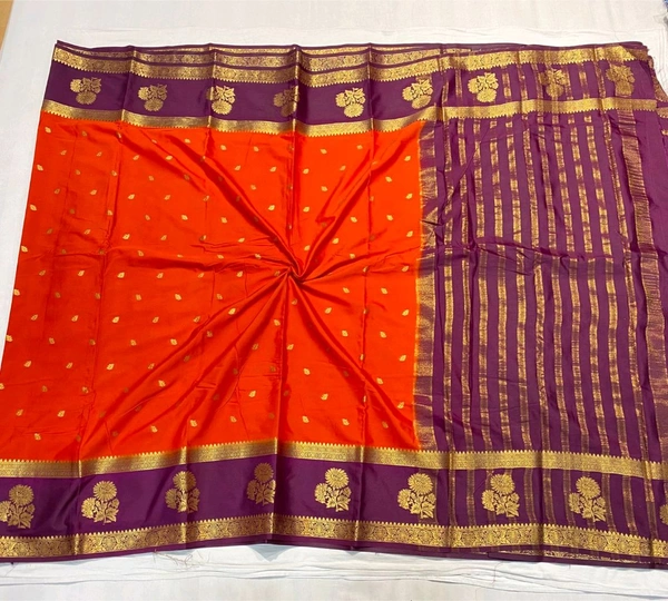 PREMIUM TRENDY SEMI MYSORE CRAPE SILK SAREES✨