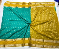 SEMI MYSORE CRAPE SILK SAREES✨ - Japanese Laurel