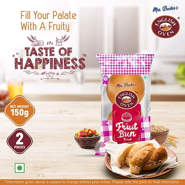English OVEN Fruit Bun Bread 150gm.