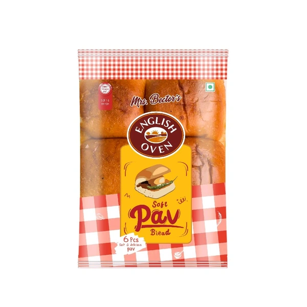 English OVEN Soft Pav Bread 6 Pcs.