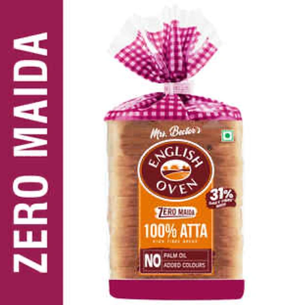English Oven Zero Maida 100% Atta Bread 400g