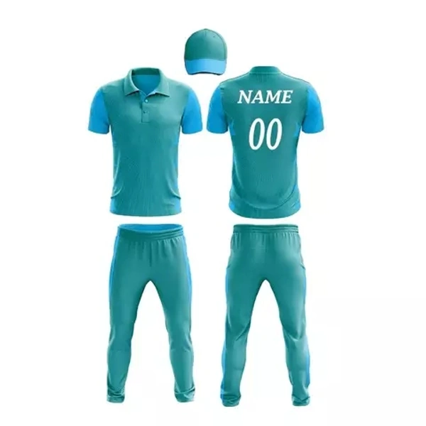 Blackbird Cricket Jersey Set - Teal, Regular, M