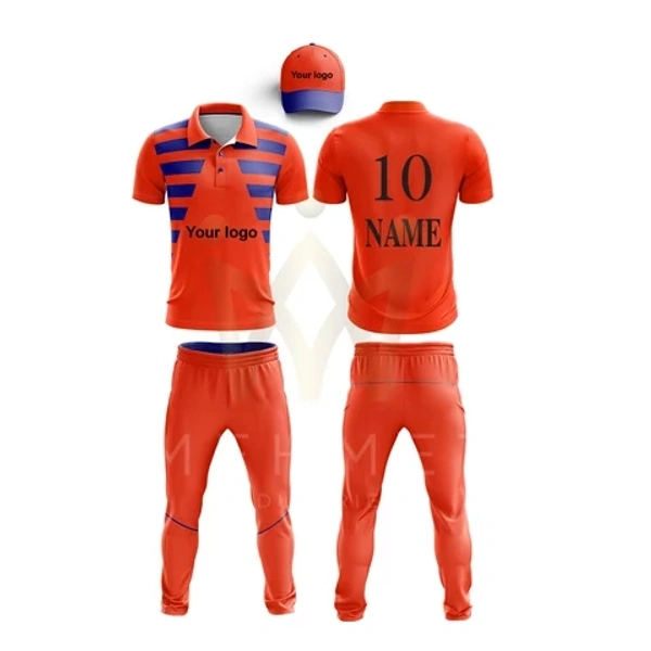 Blackbird Cricket Jersey Set - Red, Regular, M