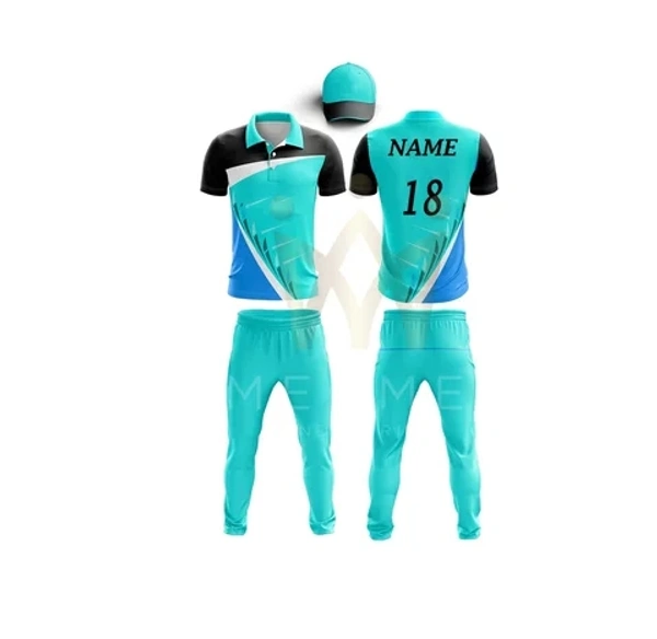 Blackbird Cricket Jersey Set - Pelorous, Regular, S