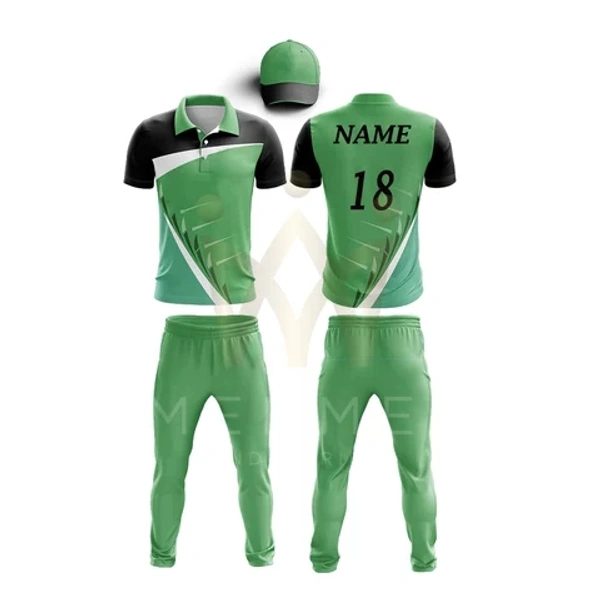 Blackbird Cricket Jersey Set - Pine Green, Regular, XXL