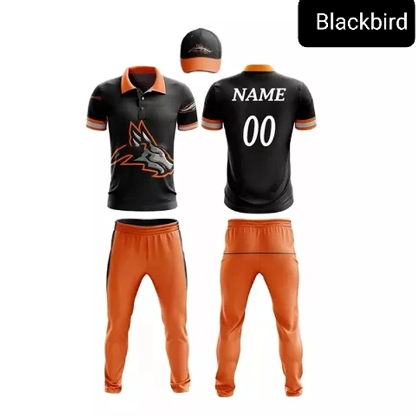 Blackbird Cricket Jersey Set - Raw Sienna, Regular, S