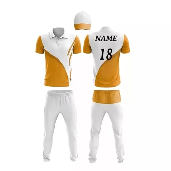 Blackbird Cricket Jersey Set - Pirate Gold, Regular, M