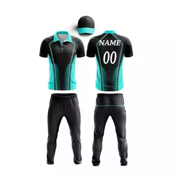 Blackbird Cricket Jersey Set - Black, Regular, M