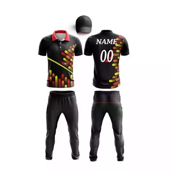 Blackbird Cricket Jersey Set - Black, Regular, S