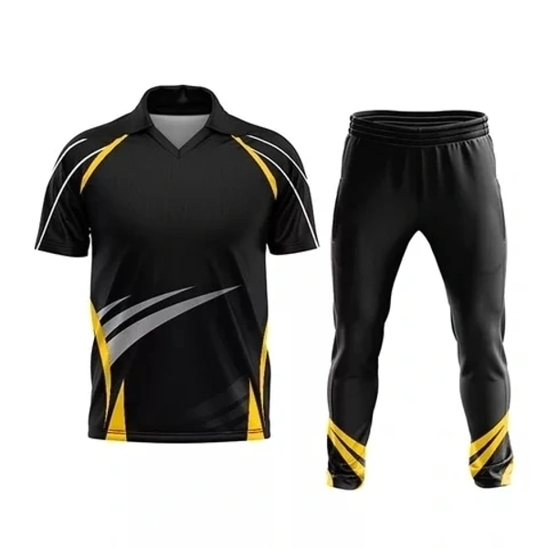 Blackbird Cricket Jersey Set - Black, Regular, L
