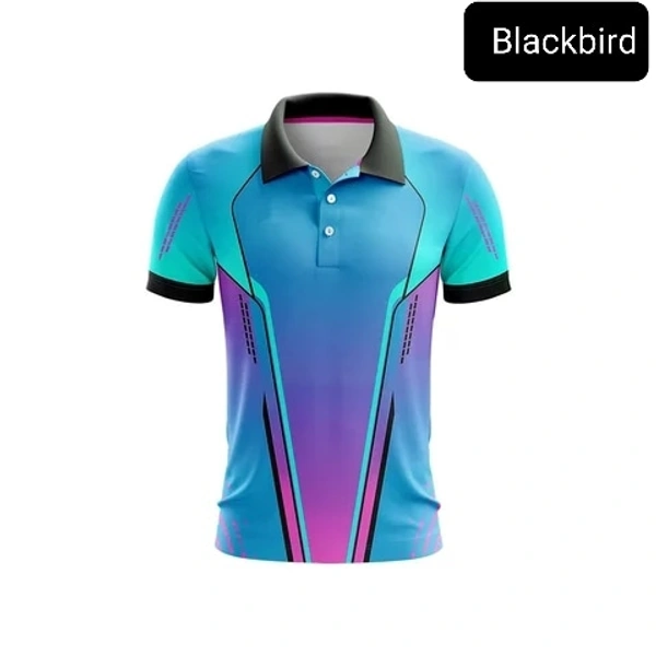Blackbird Polo Tshirts  - Dodger Blue, Regular, L