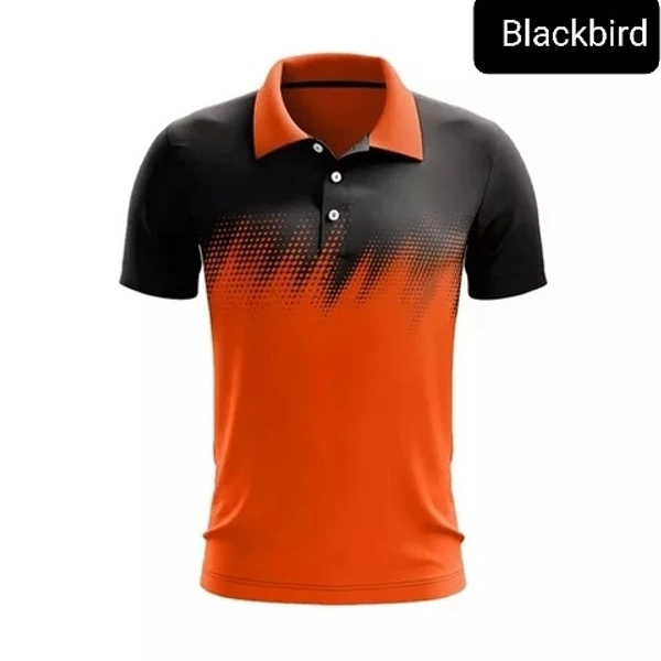 Blackbird Polo Tshirts  - Blaze Orange, Regular, XL