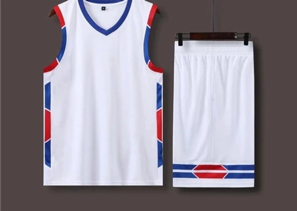 Blackbird  Basketball Jersey Set  - White, Regular, XXL