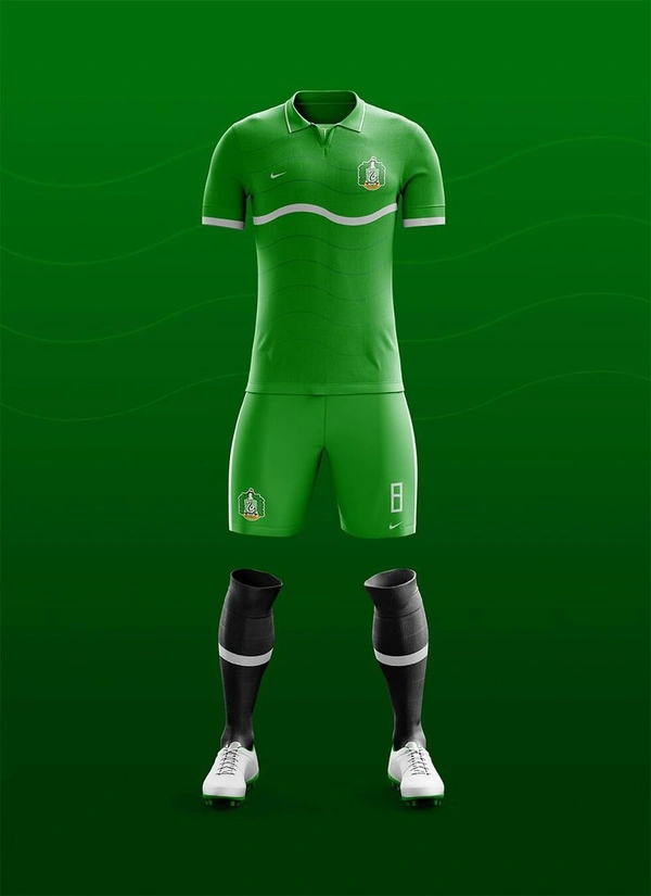 Blackbird Soccer Jersey Set - Green, Regular, L